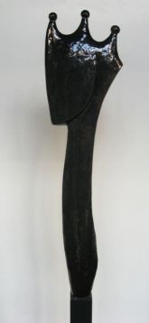 könig | terracotta,engobe | 56 cm